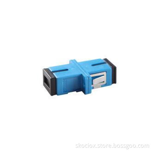 RoHS Compliant SC Simplex Fiber Optic Adapter with Flange ,
